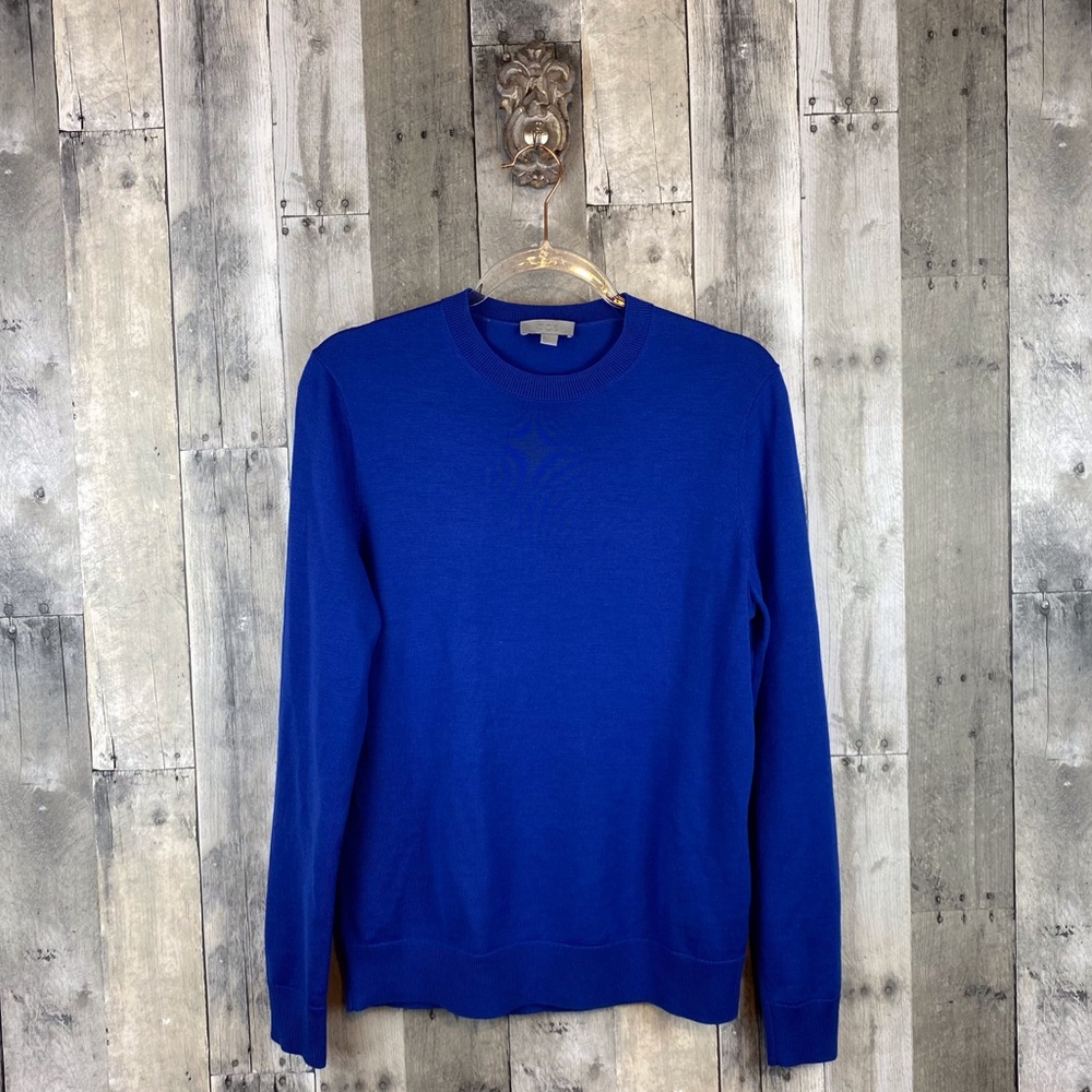 COS Blue Crew Neck Sweater